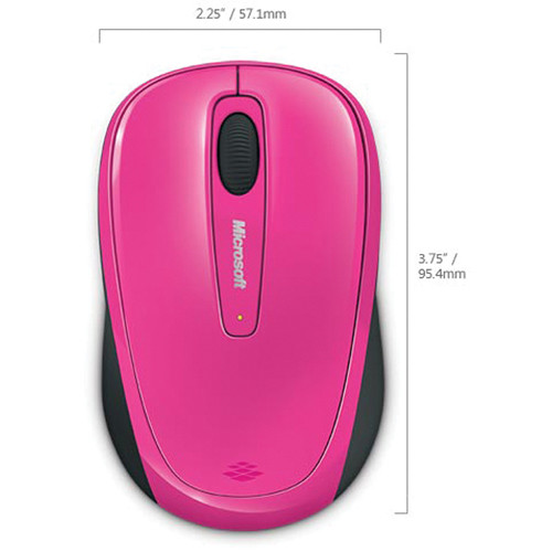 Microsoft Wireless Mobile Mouse 3500 (Pink)