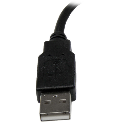 StarTech Male to Female USB 2.0 Extension Adapter Cable A to A (Black, 6