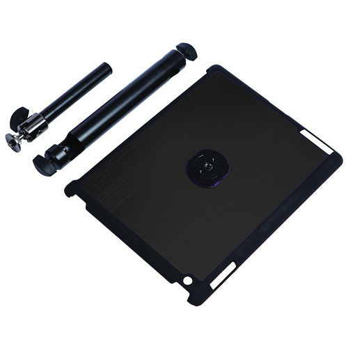 On-Stage Tablet Mounting System with Snap-On Cover for iPad 3/4 (Gun Metal)
