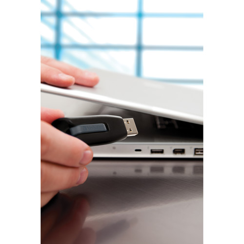 Verbatim 128GB Store 'n' Go V3 USB 3.0 Flash Drive (Gray/Black)