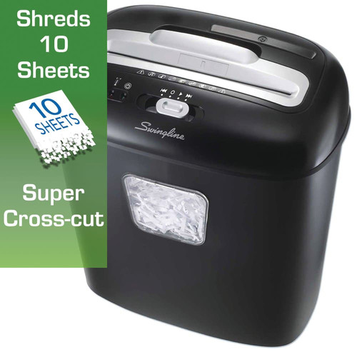Swingline EX10-05 Super Cross-Cut Shredder (10 Sheets/Pass)