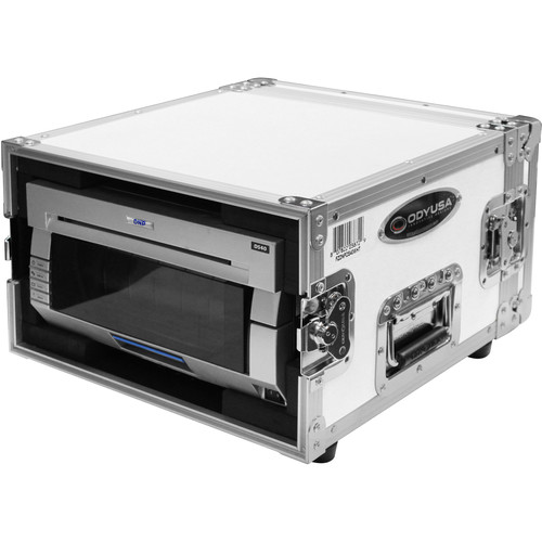 Odyssey Innovative Designs Special Edition Flight Zone DNP DS40 / DS80 Photo Booth Printer Case (White on Chrome)