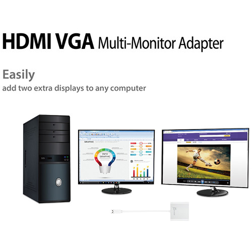 j5create USB 3.1 Gen 1 to HDMI/VGA Multi-Monitor Adapter