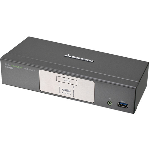 IOGEAR 2-Port DisplayPort KVMP Switch with USB 3.1 Gen 1 Hub