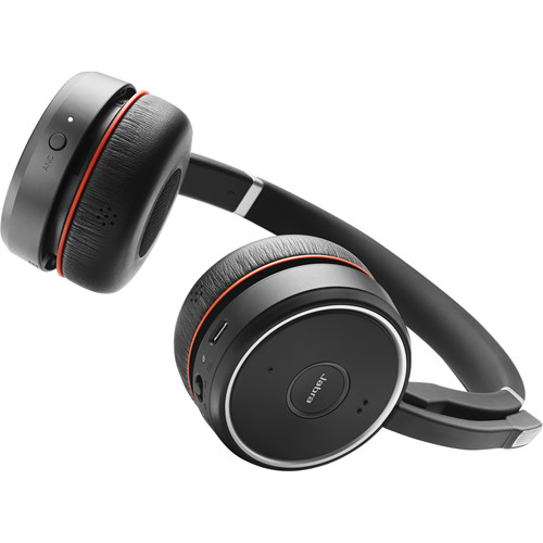 Jabra Evolve 75 Headset with Charging Stand (Optimized for Unified Communication)