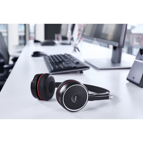 Jabra Evolve 75 Headset with Charging Stand (Optimized for Unified Communication)