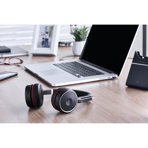 Jabra Evolve 75 Headset with Charging Stand (Optimized for Unified Communication)