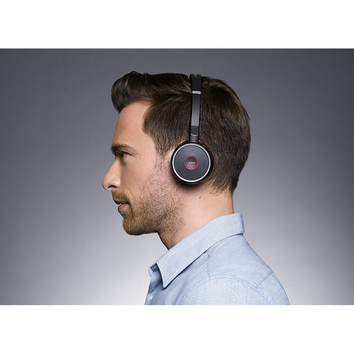 Jabra Evolve 75 Headset with Charging Stand (Optimized for Unified Communication)