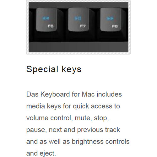 Das Keyboard Model S Professional for Mac Mechanical Keyboard (Cherry MX Blue Switches)