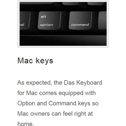 Das Keyboard Model S Professional for Mac Mechanical Keyboard (Cherry MX Blue Switches)