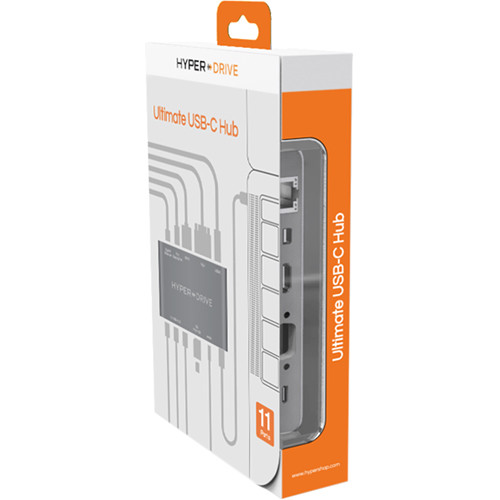 HYPER HyperDrive Ultimate 11 Port USB 3.0 Type-C Hub (Silver)