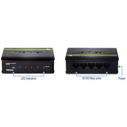 TRENDnet 5-Port 10/100 Mbps Fast Ethernet Switch