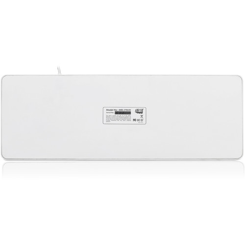 Adesso SlimTouch 270 Antimicrobial Waterproof Touchpad Keyboard (White)