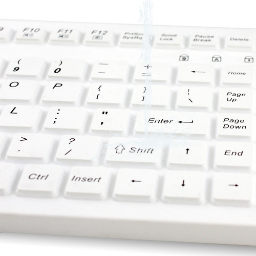 Adesso SlimTouch 270 Antimicrobial Waterproof Touchpad Keyboard (White)