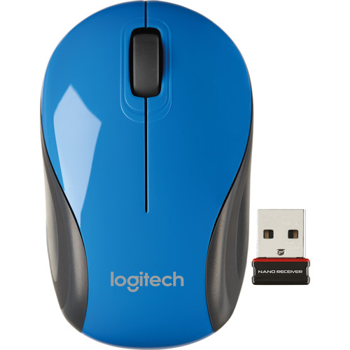 Logitech M187 Wireless Ultra Portable Mouse (Blue)