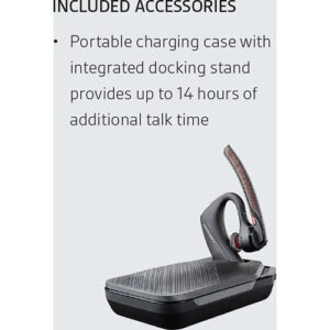 Plantronics Voyager 5200 UC Bluetooth Headset System with USB Type-A Adapter