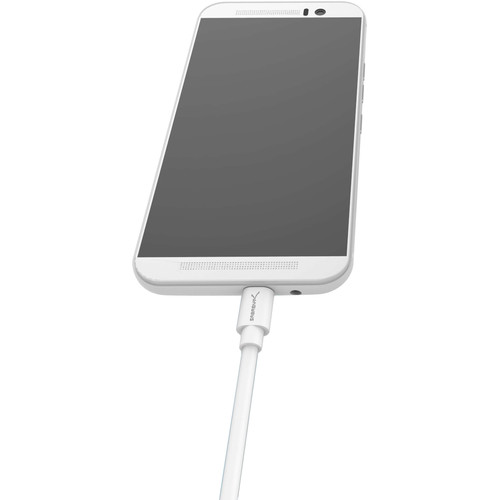 Sabrent USB 2.0 Type-A Male to Micro-B Male Cable (1', White, 6-Pack)