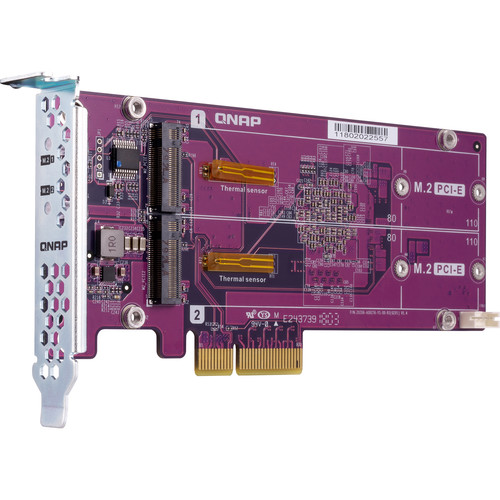 QNAP Quad M.2 2280 PCIe Gen3 x8 NVMe SSD Expansion Card