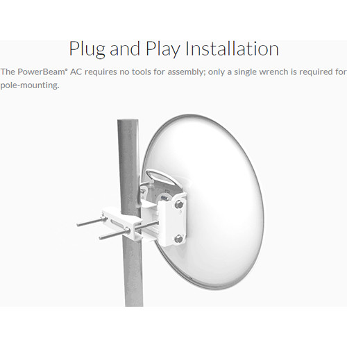 Ubiquiti Networks 2.4 GHz High-Performance airMAX ac Bridge with Dedicated Wi-Fi Management Channel