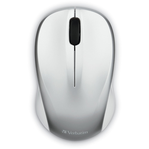 Verbatim Silent Wireless Blue Led Mouse (Silver)