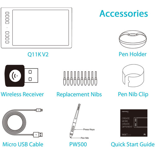 Huion Inspiroy Q11K V2 Graphics Tablet