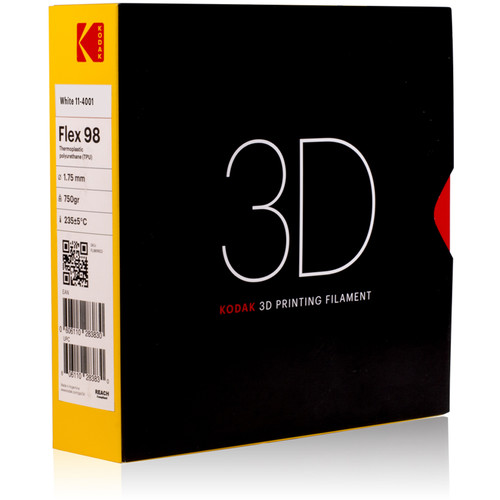 Kodak 1.75mm TPU Flex 98 Filament (750g, White)