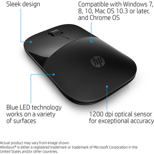 HP Z3700 Wireless Mouse (Black)