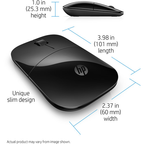 HP Z3700 Wireless Mouse (Black)