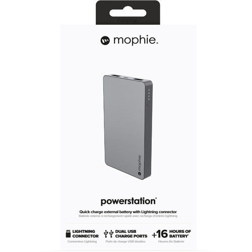 mophie powerstation with Lightning Connector 5050mAh Battery Pack (Gray)