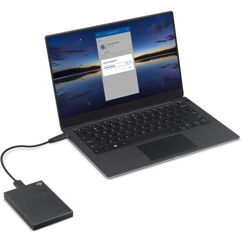 Seagate 2TB Backup Plus Slim USB 3.0 External Hard Drive (Black)