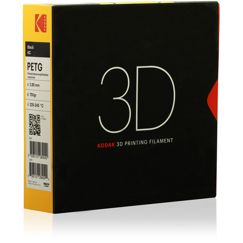 Kodak 2.85mm PETG Filament (750g, Black)