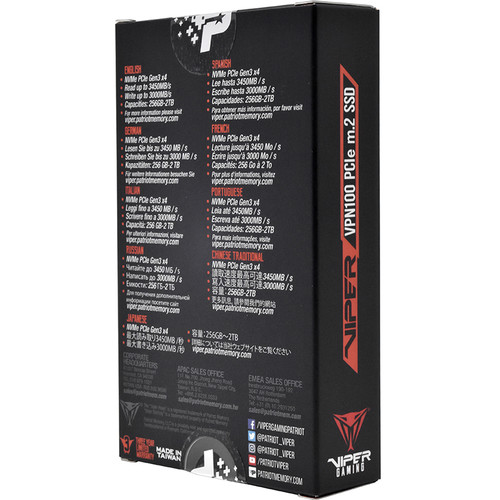 Patriot 256GB VPN100 M.2 2280 PCIe SSD