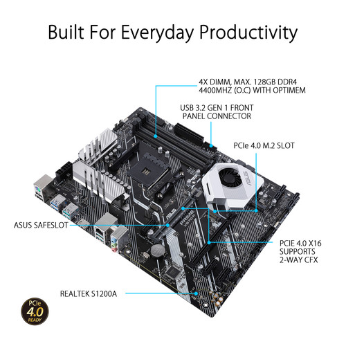 ASUS PRIME X570-P AM4 ATX Motherboard
