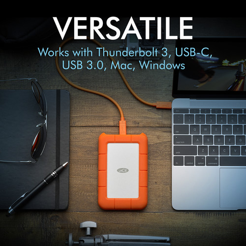 LaCie 1TB Rugged USB 3.1 Gen 1 Type-C External Hard Drive