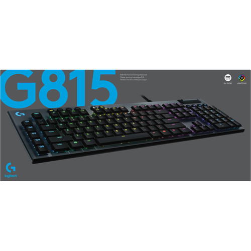 Logitech G G815 LIGHTSYNC RGB Mechanical Gaming Keyboard (GL Clicky)