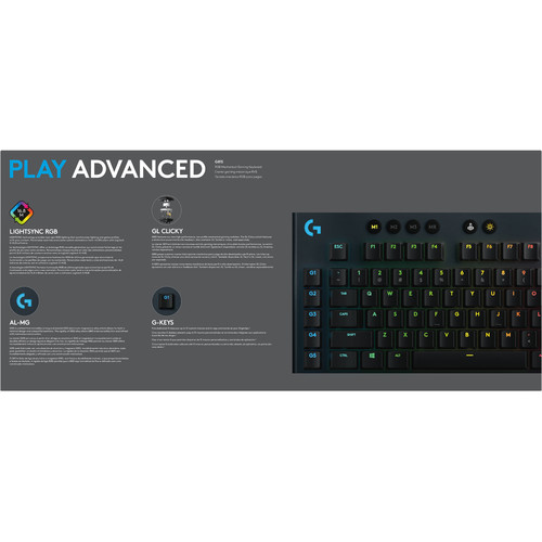 Logitech G G815 LIGHTSYNC RGB Mechanical Gaming Keyboard (GL Clicky)