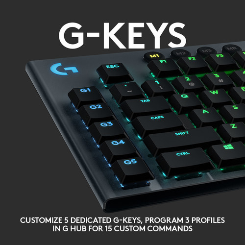 Logitech G G815 LIGHTSYNC RGB Mechanical Gaming Keyboard (GL Clicky)
