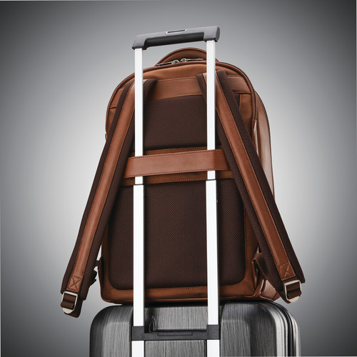 Samsonite Classic Leather Backpack (Cognac)