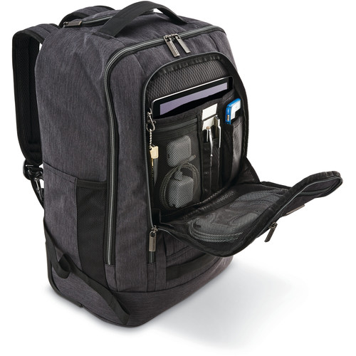Samsonite Modern Utility Convertible Wheeled Backpack (Charcoal Heather)