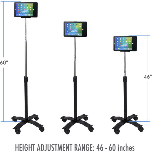 CTA Digital Compact Security Gooseneck Floor Stand for 9.7