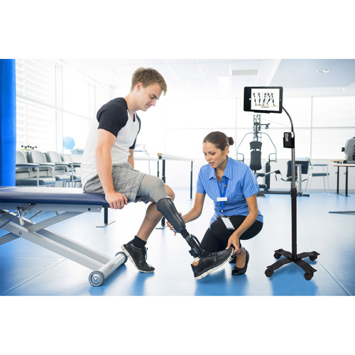 CTA Digital Compact Security Gooseneck Floor Stand for 9.7