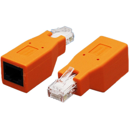 Tera Grand CAT6/CAT5e RJ45 Male to RJ45 Female Crossover Adapter (Orange)