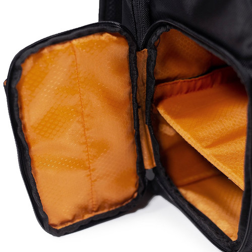 Gruv Gear Club Bag Flight-Smart Tech Backpack (Elite, Black/Orange)