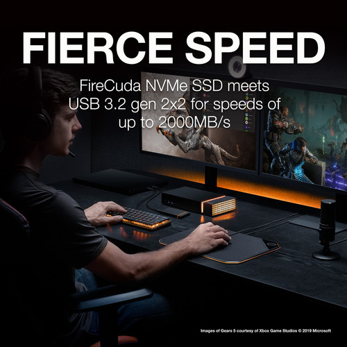 Seagate 1TB FireCuda Gaming USB 3.2 Gen2x2 Type-C External SSD