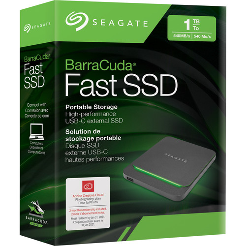 Seagate 1TB BarraCuda Fast External SSD