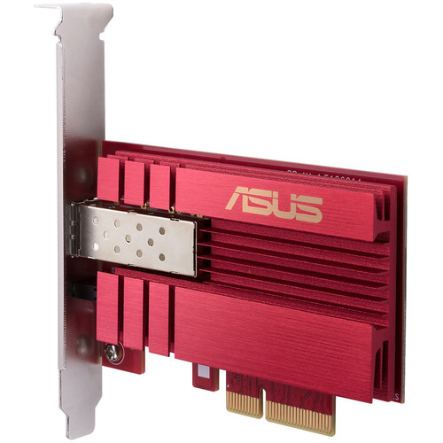ASUS XG-C100F 10 Gb/s PCI-E Network Adapter with Fiber/DAC SFP+ Port