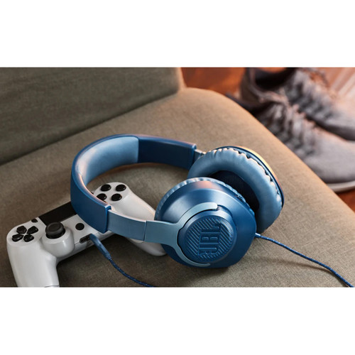 JBL Quantum 100 Wired Over-Ear Gaming Headset (Blue)