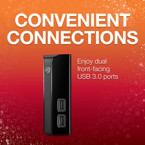 Seagate 14TB Backup Plus USB 3.0 External Hard Drive with USB Hub