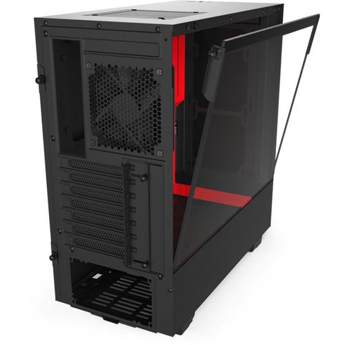 NZXT H510 Mid-Tower Case (Matte Black/Red)