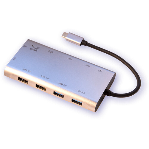 SMK-Link VP6950 USB Type-C 100W Mini Docking Station with Triple Video Out